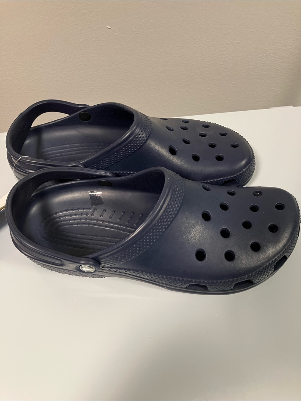 NWT Crocs Mens 13 Navy Blue